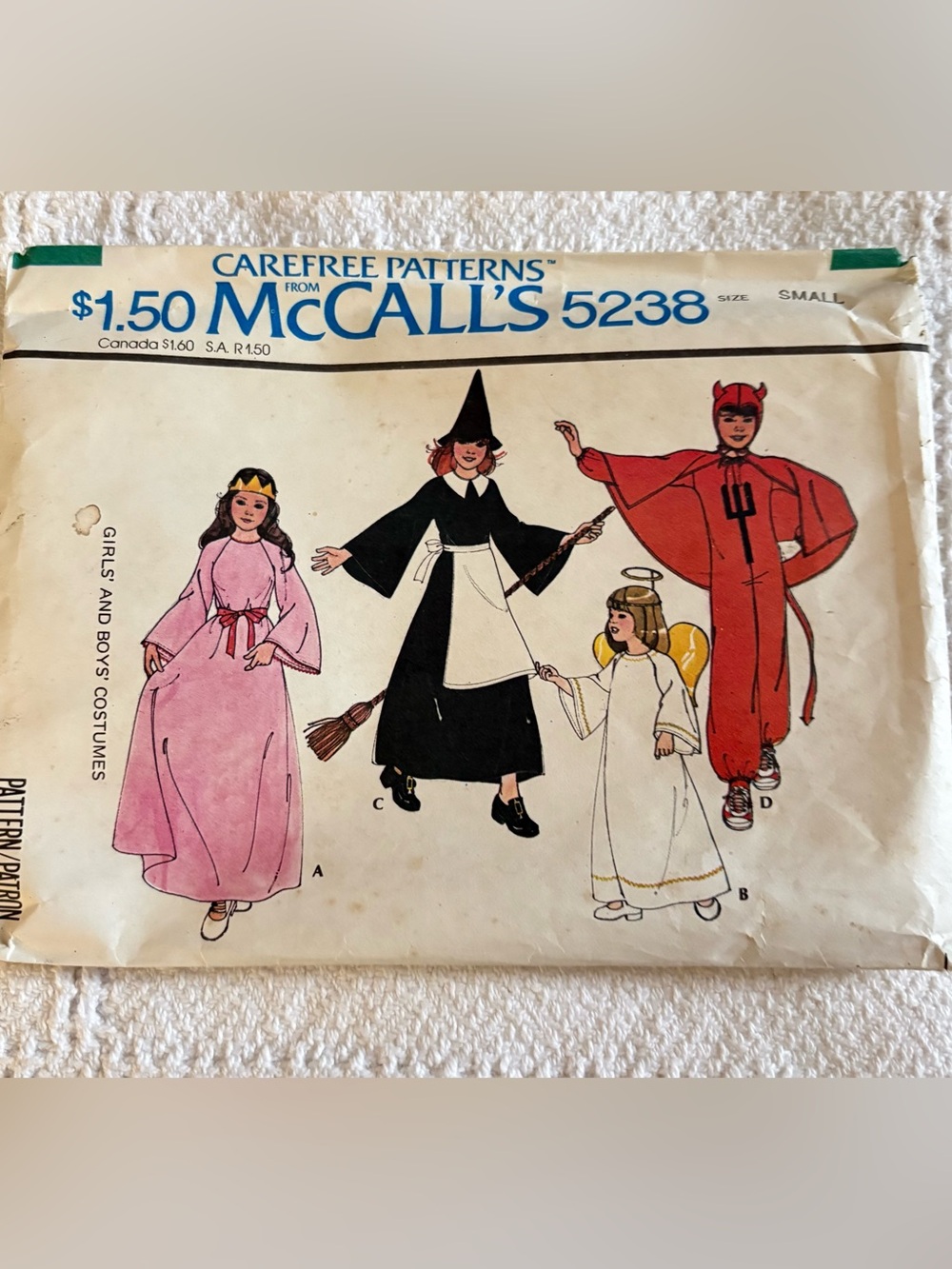 McCall’s Pattern 5238 for Children’s Costumes